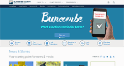 Desktop Screenshot of buncombecounty.org