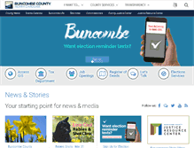 Tablet Screenshot of buncombecounty.org